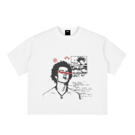 White Punk Portrait Tee